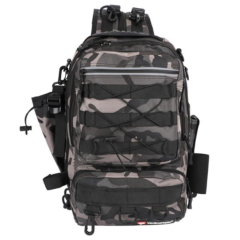Waterproof Multi-Use Fishing Tackle Backpack With Rod Compartment Freshwater Saltwater Angling