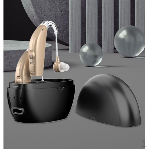 Hearing Amplifier Portable Intelligent Noise Canceling Earphone Voice Device Skin Black