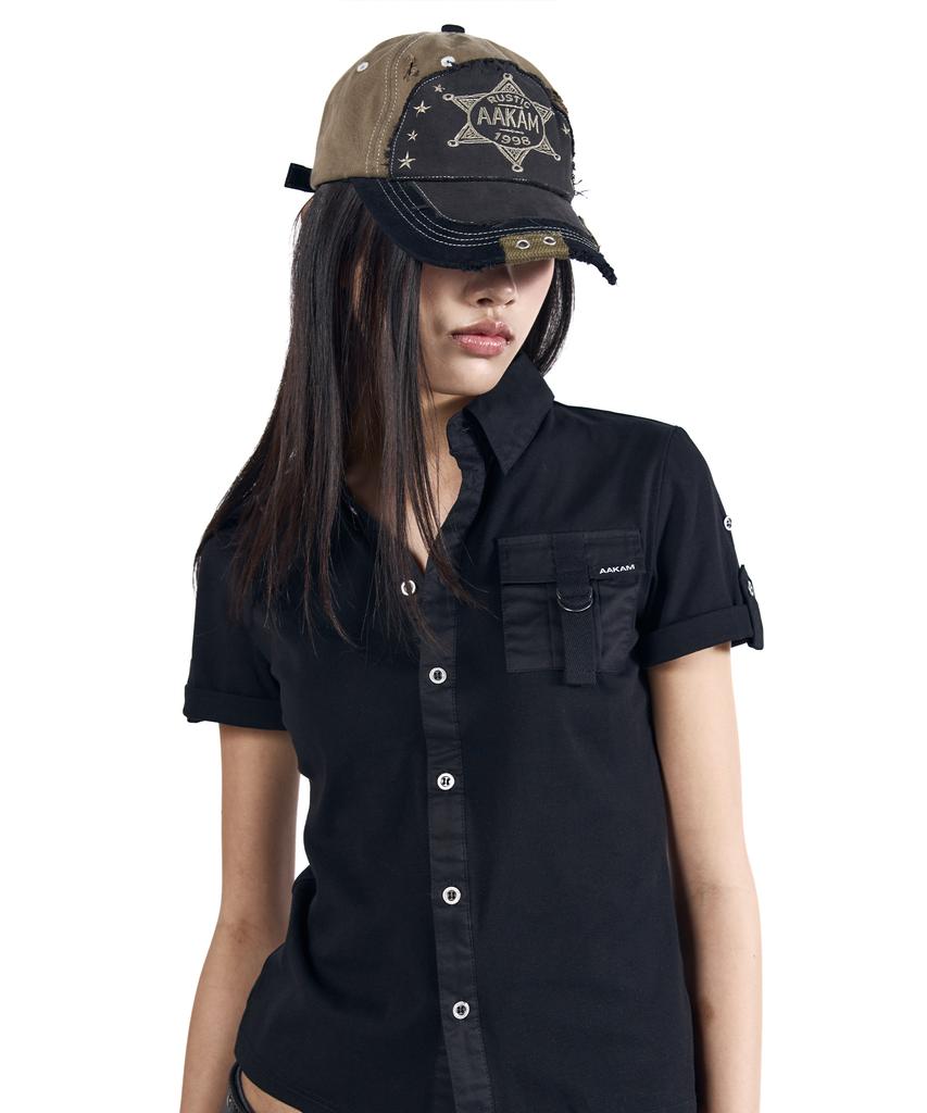AAKAM Rustic Sheriff Ball Cap (Khaki)