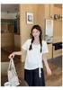 Summer 2026 Plus Size Women's Two-Piece Look Ripped Short Sleeve Slimming T-Shirt