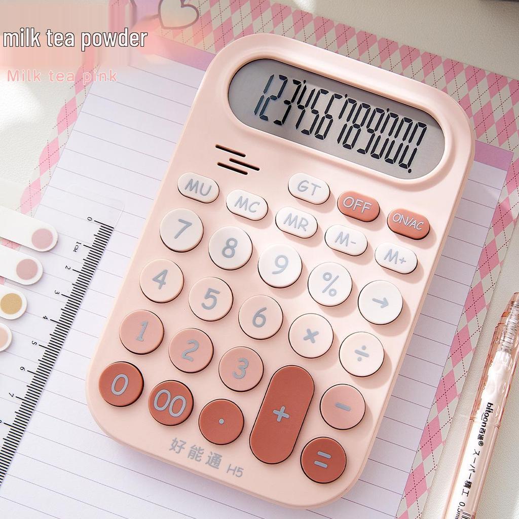 Adorable Silent Student Calculator for Office, Accounting, and Business Use