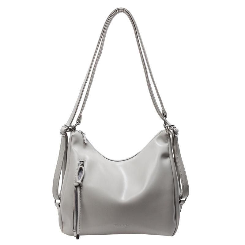 New Fashionable Texture One Pack Three-purpose Tote Bag Versatile Commuter Large Capacity Armpit Bag Shoulder Messenger Bag
