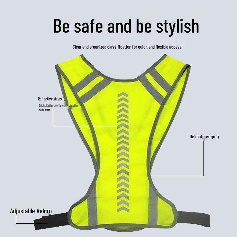 Reflective Safety Vest for Night Running & Cycling