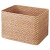 MUJI Stackable Rattan Rectangular Basket, Large (V) Approx. 36cm W X 26cm D X 24cm H 47381313 Basket