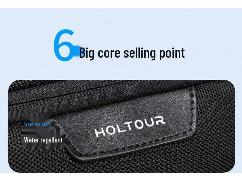 Men's High-End Expandable Backpack: Business Travel Laptop Bag, Lightweight and Stylish