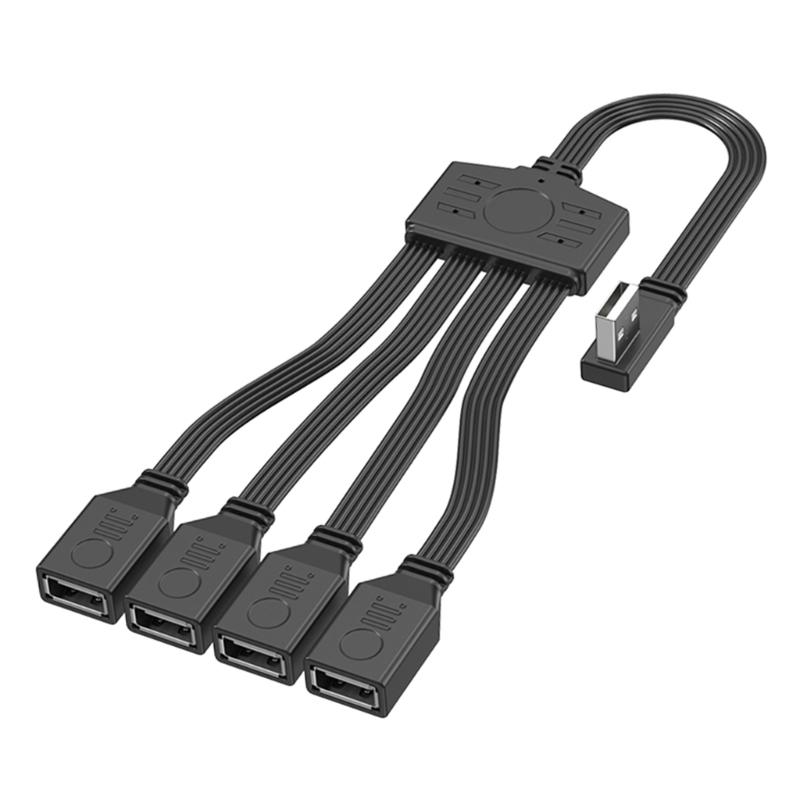 4 in 1 USB2.0 Splitter Cable USB Power Splitter Cable USB2.0 Male to 4 USB Female Splitter Cable Charging Data Transfer