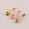 Rose Gold Metal Safety Pin Brooch Ornaments for Matching Accessories and Bags
