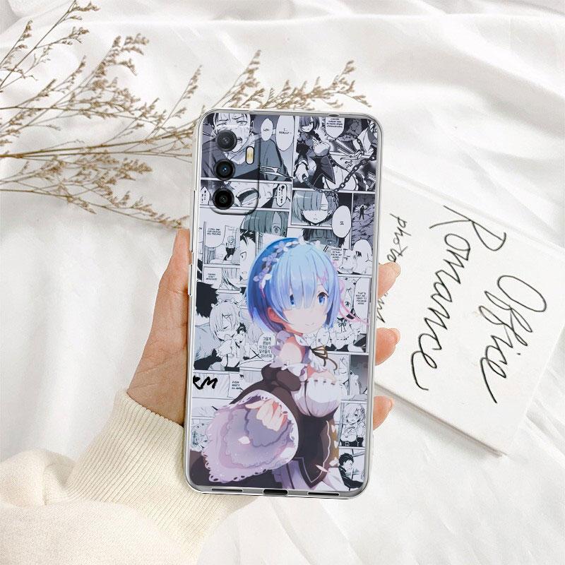 IK26 Emilia Ram Rem Phone Case for Motorola Moto G10 G20 G30 G31 G32 G34 G35 G41 G42 G50 G51 G52 G55 G60 G60S G62 G71 G72 G75