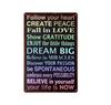 Funny Text Sign Exercise Fitness Poster Gym Training Room Wall Decor Pin Up Tin Sign Man Cave Art Poster Decoration Metal Plate