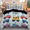 Retro Style Black and White Motorcycle Bedding Set 2/3pcs, Teen and Adult Duvet Cover and Pillowcases, Boys and Girls Gift