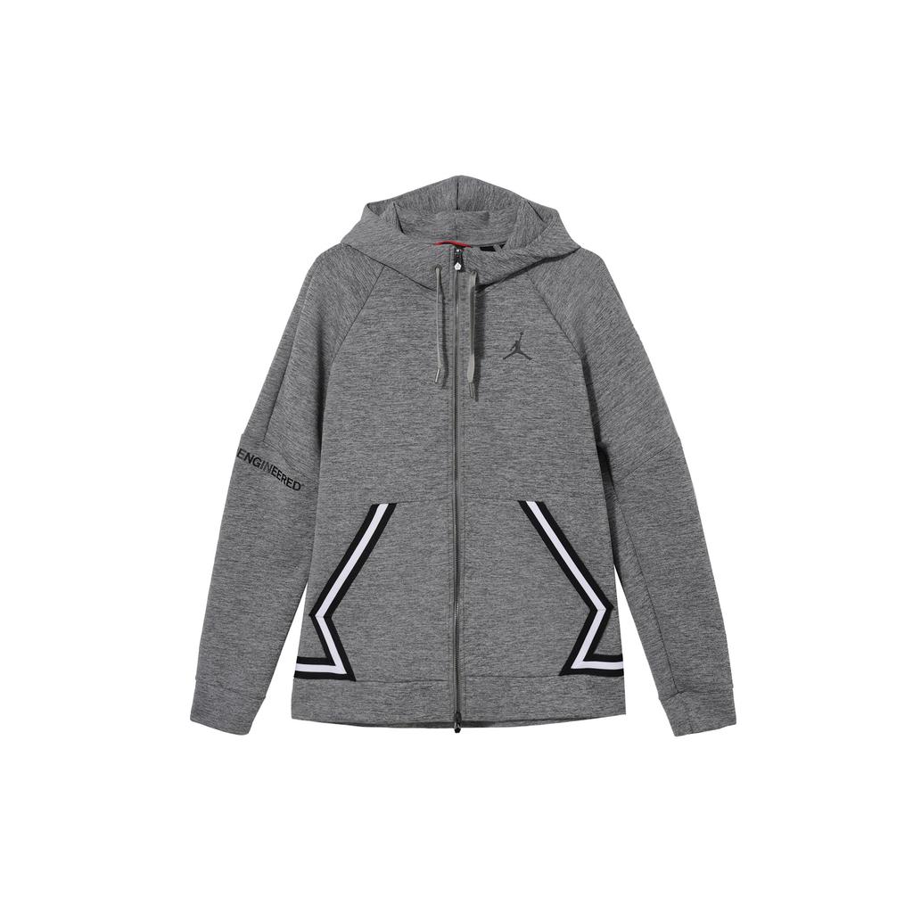 Jordan Jackets Men's Gray Hooded Moderate Other 939941-091