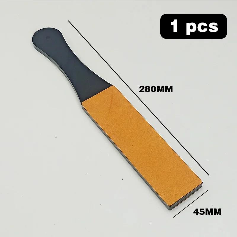 NEWGenuine Leather Straight Razor Folding Knife Sharpening Shave Sharpener Sharpening Belt Polishing Leather and Polishing Paste