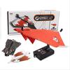 Airplane Rc Folding Paper Model Diy Motor Power Red Rc Plane Power Kids Boy Toy