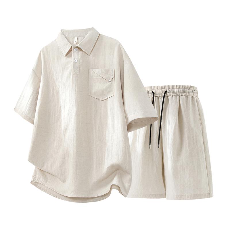Summer Casual Sports Set For Men, Summer Thin Loose Casual Two-piece Set
