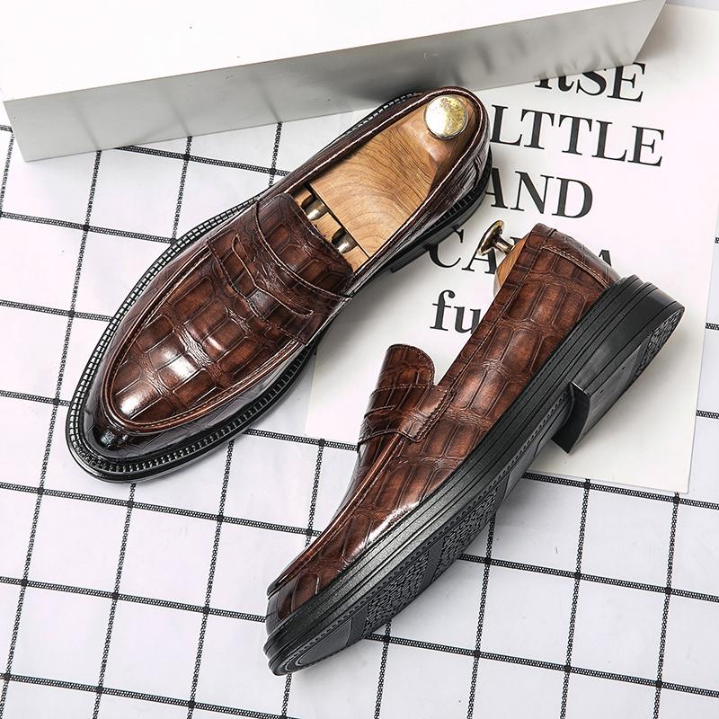 Fashion Business Formal  Leather Shoes Mens Fashion Casual Dress Shoes Classic Italian Formal Oxford Shoes for Men Elegantes Gents Shoes
