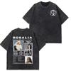 Rosala LUX TRACKLIST TEE Album Tour  Vintage Washed Tshirt Men Women Short Sleeve Cotton Aesthetic Tshirts Casual Tshirts