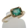 no brand  #13(JP Size) ring green K18 Gold Women