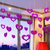 1 Set Nice-looking Balloon Glitter Pendant Easy Use Plastic Heart Shape DIY Balloon Sequin Ornament for Wedding