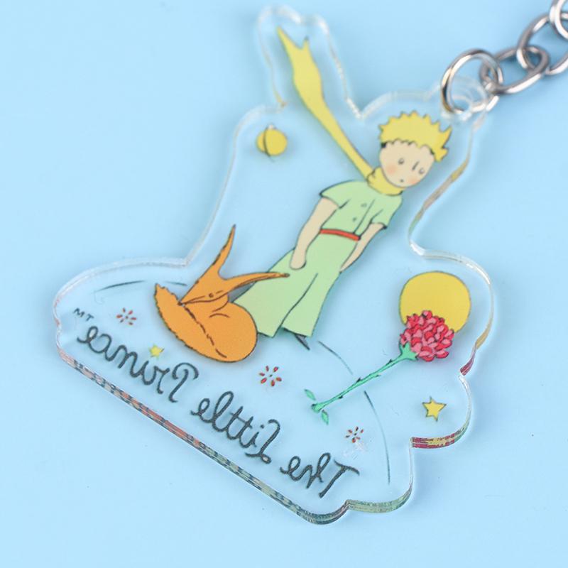 

1Pc Маленький принц Брелок Симпатичный Лиса Кулон Держатель Акриловый Брелок Шармы