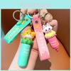 Charmig Tecknad Highlighter Nyckelring Bedårande Fluorescerande Penna Nyckeltillbehör