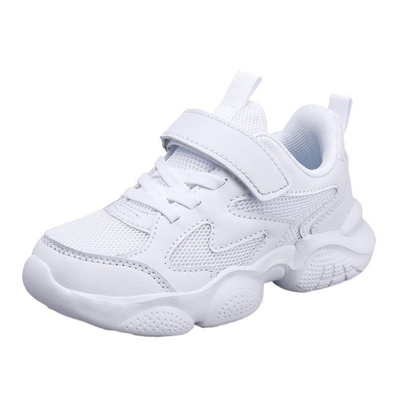 Little White Shoes Campus Shoes Classmates Four Seasons Boys and Girls Elementary School Running Shoes Medium and Large Children's Shoes