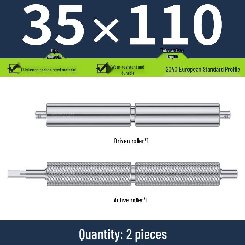 Aokewen Stainless Steel Conveyor Rollers (Pair)