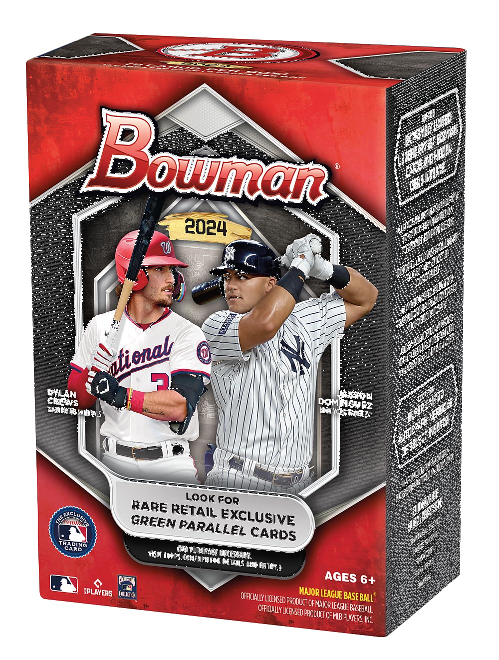 

Topps MLB 2024 Bowman Baseball Value Box 72 карты Коллекционные карты 6 пакетов, (Бейсбол - Проспекты)