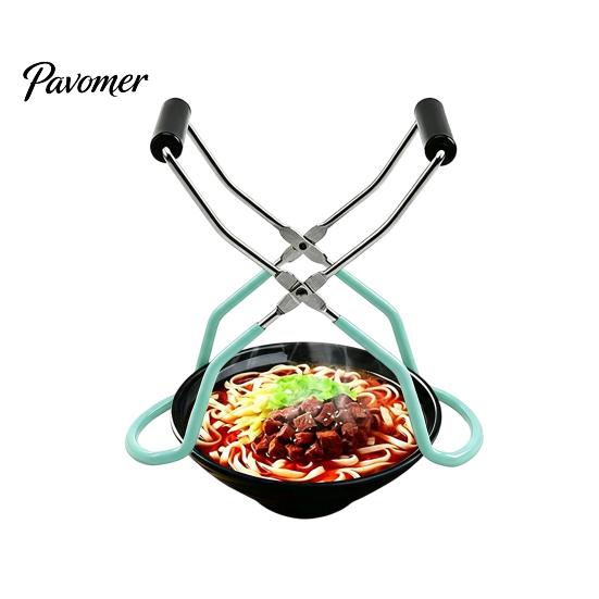 Canning Jar Grabber Tool Stainless Steel Tongs, Multipurpose Kitchen Lifter Plate Bowl Safe Handling Gripper, Non Slip Heat Resistant Clamp