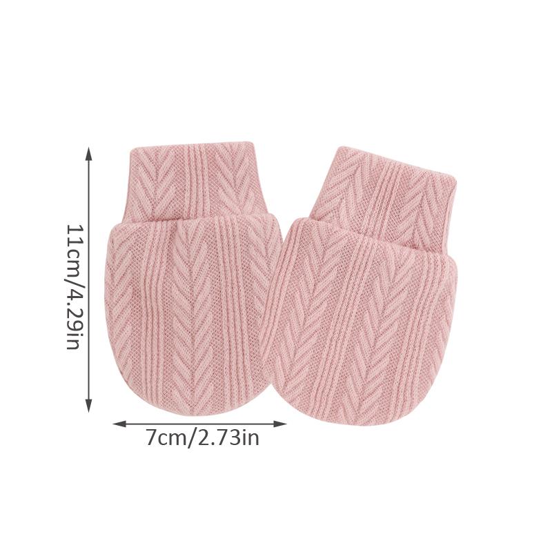 3 Pairs Newborn Gloves Jacquard Anti Scratch Infant Gloves Cotton Newborn Gift Baby Gloves Kids Care Toddler Accessories