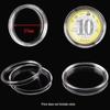 10-Pack: 1-Ounce Silver Coin Protective Cases, Curved Acrylic Surface, 30mm Inner Diameter, Fits Panda & Yuan Datou Coins