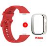 Case+Silicone Band For Huawei Watch Fit 3 Strap sport bracelet Tempered Glass cover Protector for Huawei Fit3 correa Accessories
