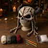 Warm Halloween Crochet Hood Kit for Adults Handmade Halloween Animal Hat  Halloween Party