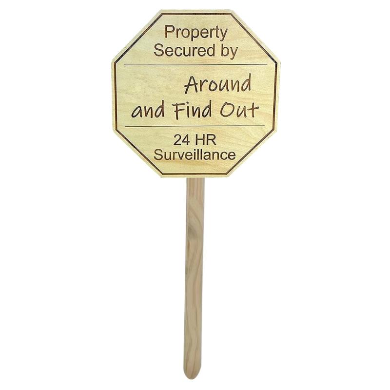 Fuck Around and Find Out Yard Sign Decorative Stake Ground Plug Signs for Festival Holiday New Year Party Background