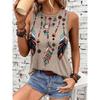 New Ethnic Style Tank Tops Dream Catcher 3D Print Women O-Neck Elegant Vest Off Shoulder Y2k Sleeveless Camisole Woman Clothing