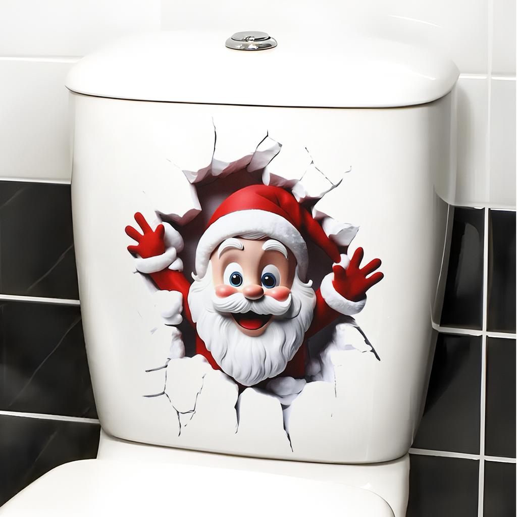 Christmas Snowman Toilet Sticker Merry Christmas Party Decoration 2025 Xmas Bathroom Decor Navidad Natal New Year Gift 2026 7