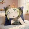 MMade In Abyss Nanachi Riko Cushion Cover Silky Short Plush Invisible Zipper Dustproof Sofa Pillow Case For Home Decor