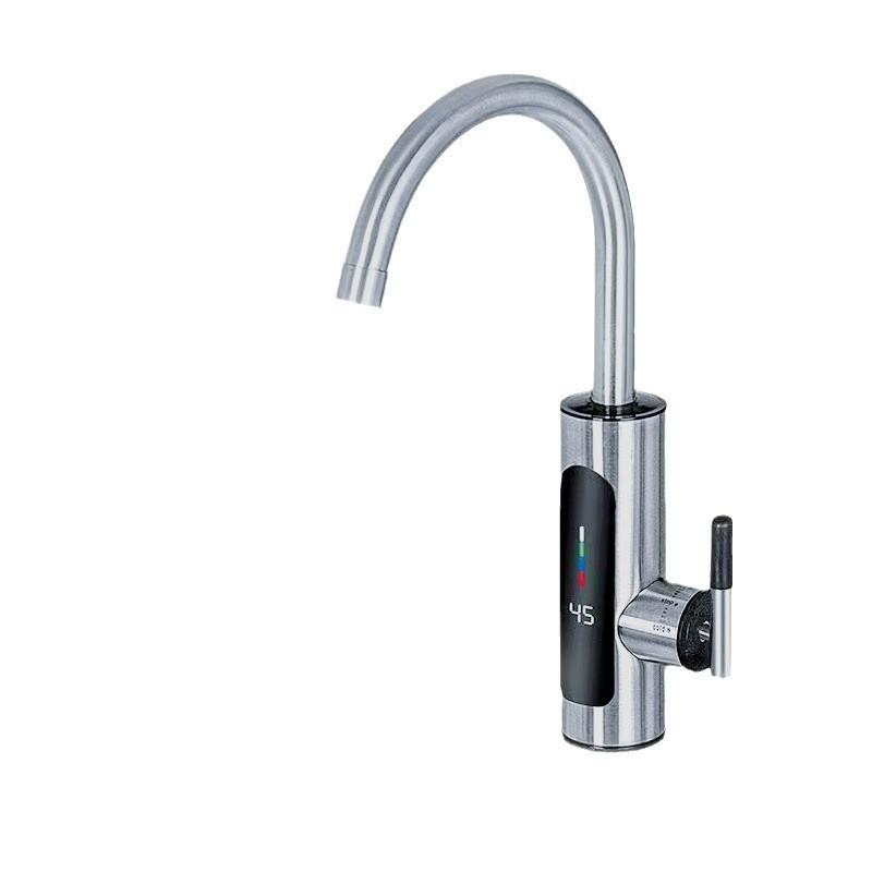 

3000W Instant Hot Electric Faucet Household Fast Heating Faucet Intelligent Digital Display Screen High-power Electric Water Heater 36 * 20cm Stainless Steel Faucet