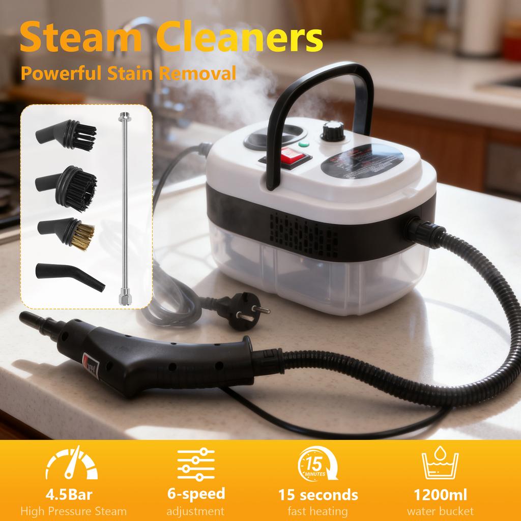 Steam Cleaner for Home High Pressure Steam Cleaner Handheld Portable Steamer for Home Floor