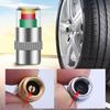 Visual Tire Pressure Indicator Cap for Quick Check with Green Yellow Red Warning Helps Avoid Blowouts Improve Safety on All Vehicles