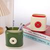 Interesting Pencil Storage Box Plastic Stationery Organizer Student Pen Holder  Desktop Decor