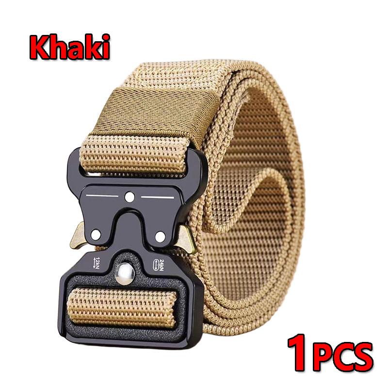 Best Men's Tactical Belt Versatile Outdoor Hunting Canvas Belt Golf Combat Survival High Quality Canvas Nylon Sport Belt for Man