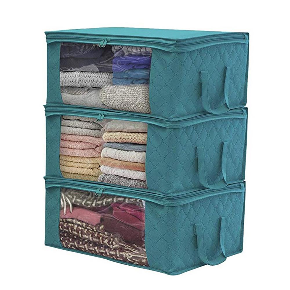 Versatile Clothes and Shoe Storage Bag with Clear Vinyl Top for Easy Viewing