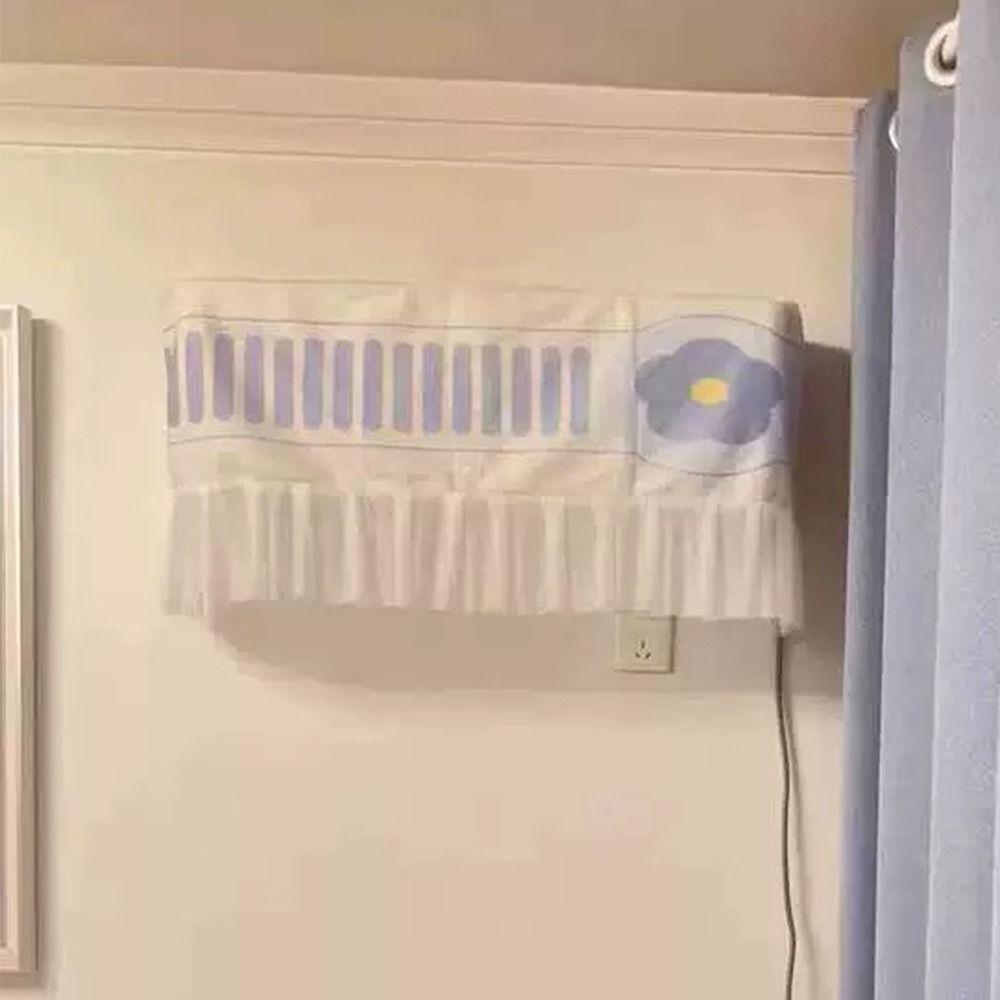 Elastic Bands Air Conditioning Cover Breathable Air Conditioning Curtain  Home Decor