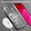 Coque de Protection - BOOLING - iPhone 15 Pro - Antichoc - Silicone - Contour Chromé Noir