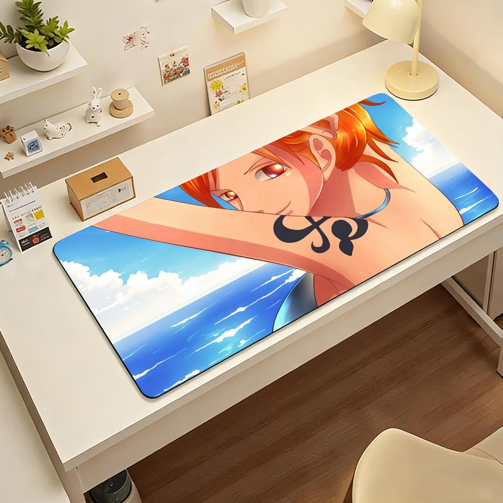 Anime O-One Piece-E Nami Mouse Pad Computer Laptop Rubber Non-slip Mouse Mat Mousepad Gamers Decoracion Desk Mat