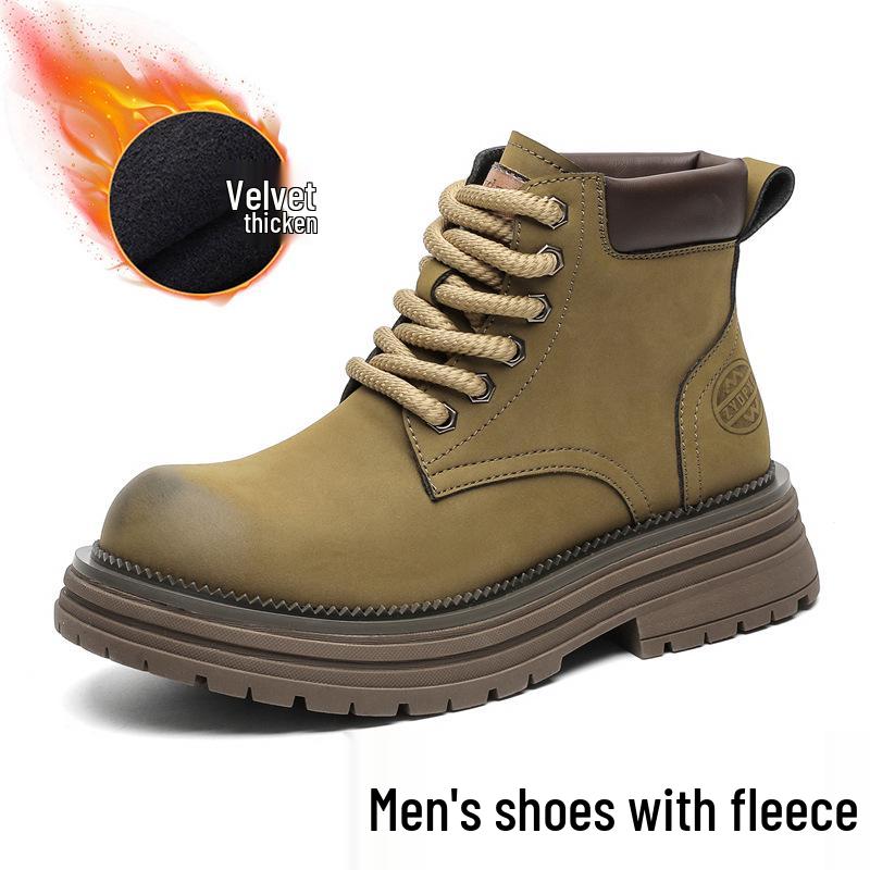 

Унисекс ботинки Мартин в британском стиле 2024: Новые осенне-зимние высокие желтые ботинки для улицы (Модель 2681-R) 46