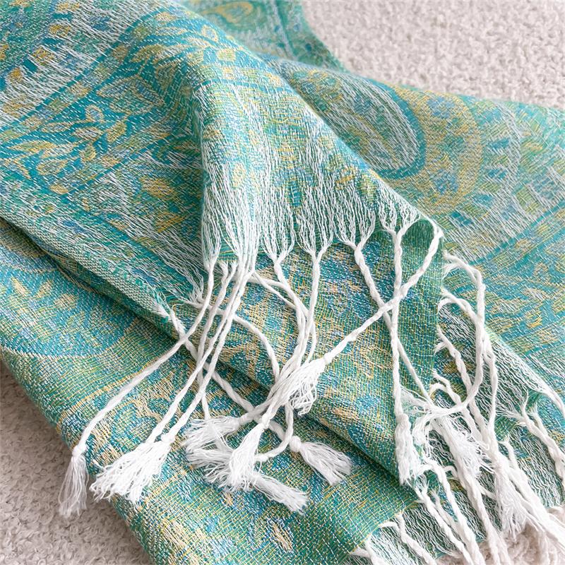 Bohemian Autumn Scarf Cashmere Women Jacquard Pashmina Design Floral Female Thick Blanket Soft Bufanda Warm Shawl Poncho Stole