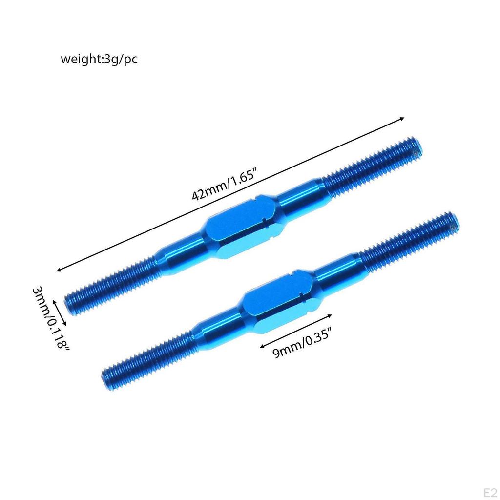 2Pcs Turnbuckle Shaft 3x42mm Accessory Upgrade Direct Repalcements Spare Parts for 54250 W202 RC Car