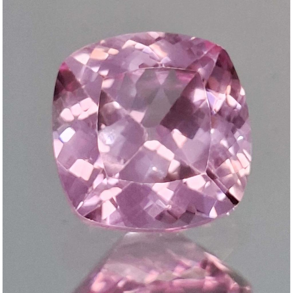 Beautiful Natural Light Pink Spinel 10-12 Ct Cushion Cut Certified Gemstone