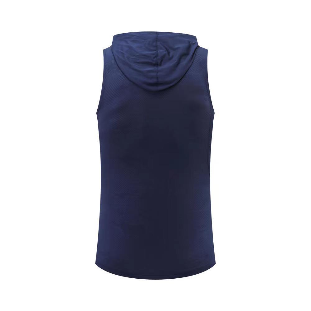 Men's Quick-Dry Hooded Sleeveless Running Vest - Breathable Fitness Top